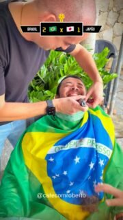 Parte 2 😂 O @felipenogueira_bjj apostou a 🧔🏻‍♂️barba para o 🇧🇷Brasil ganhar 😂